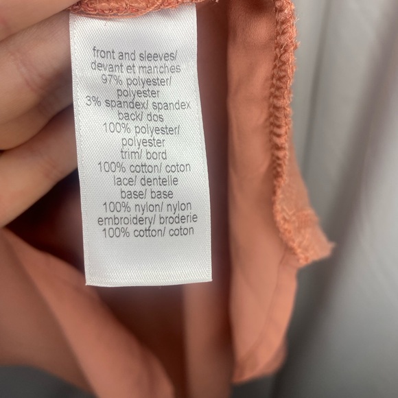 Maurices long sleeve sweater with lace floral layer - Picture 3 of 7